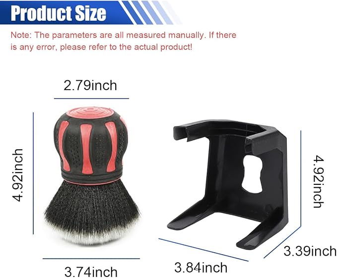 Car Detailing Brush, Ultra Soft Bristles XL Synthetic Brush Car Beauty Tools with Storage Rack, Auto Interior Cleaning Tool for Dashboard, Vents, Covers Large Area Inside and Outside Vehicles (Red)