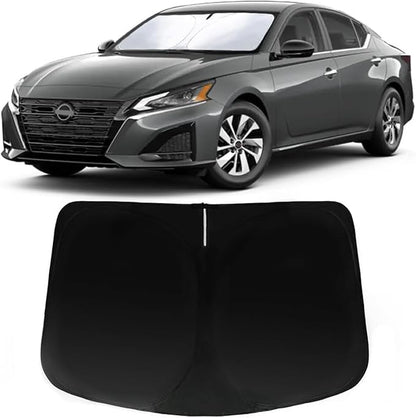 Windshield Sun Shade for 2019-2026 Nissan Altima - Car Front Window Sun Visor & Heat Shield Accessories | 240T Sunshade Blocks UV Rays Sheld