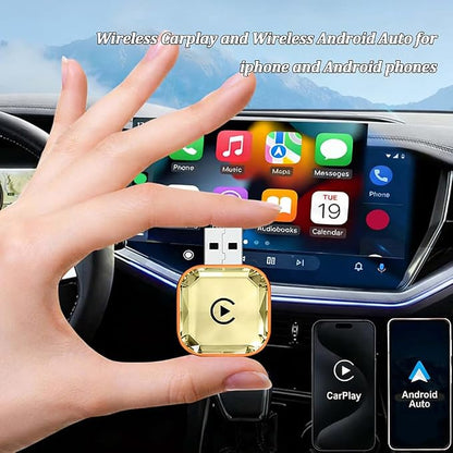 Wireless Carplay Adapter for Rox 01 2023 2024, Carplay Wireless Adapter Convert Wired CarPlay to Wireless Plug & Play Fast Stable Connection,A
