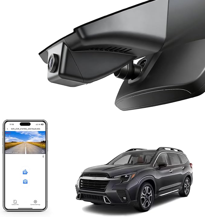 Mangoal 4K Dash Cam Custom fit for Subaru Ascent 2023 2024 2025 2026 (Model B),Limited Onyx Edition Premium Touring etc, Integrated OEM Look, UHD 2160P Video, App & WiFi, GPS, 64GB Card