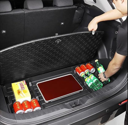 For 2019-2025 Toyota RAV4 Trunk Hidden Storage Box, SUV Insert Cargo Rear Hatch Organizer, Extra Space fits RAV4 LE XLE XSE TRD Hybrid Under Cargo Floor Storage Accessories