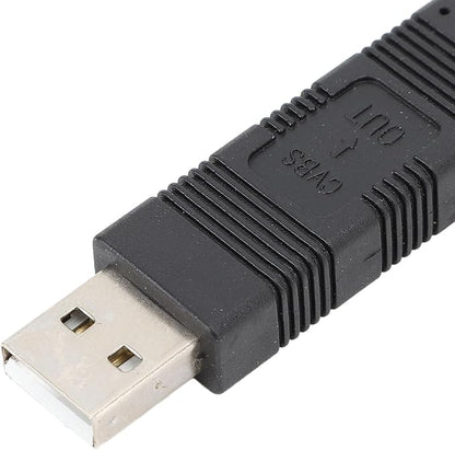 FOSA USB to CVBS Video Output Adapter, HD Video Easy to Use USB toInterface Cable Adapter for Android Car Radio AV Out to Headrest and Ceiling Screen, Universal for Vehicle