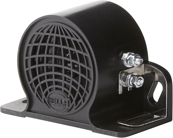 Hella Backup Alarm BX 110 DB 9V/48V with Ground Plate 009148161