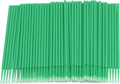 Saihisday Touch Up Paint Brushes for Automotive Paint Chip Repair Disposable Micro Applicators 100PCS (Green)