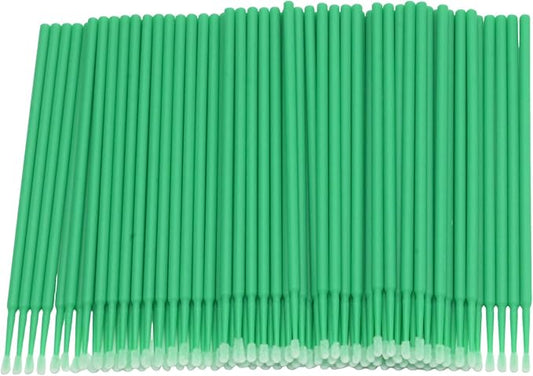 Saihisday Touch Up Paint Brushes for Automotive Paint Chip Repair Disposable Micro Applicators 100PCS (Green)