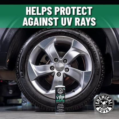 Chemical Guys VRP Vinyl, Rubber and Plastic Protectant, Super Shine Dressing for Tires, Trim and More, Safe for Cars, Trucks, SUVs, & More (16 Fl oz) - New Car Scent