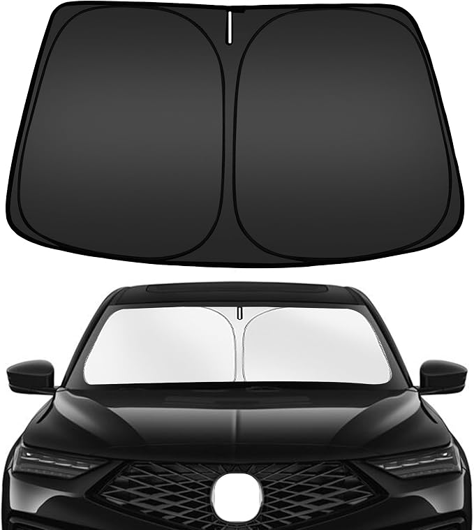 ARISMOTOR Windshield Sun Shade for Acura MDX 2021-2025 2026, Custom Fit Foldable Front Window Sunshade Sun Visor Protector, Block UV Rays Keep Your Car Cooler