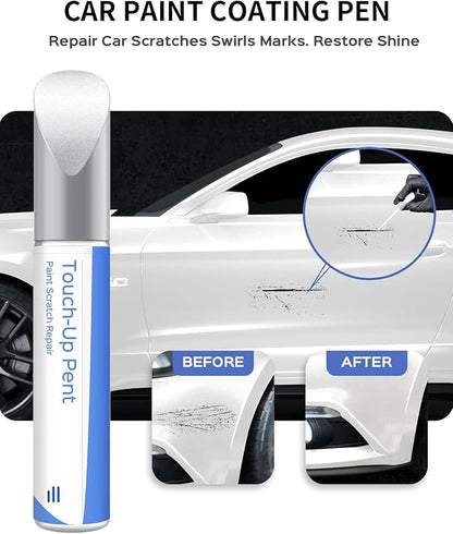 YZ/Z1/M6887 Oxford White Touch Up Paint Compatible with Ford Exact Match–Chips and Nicks Touch Up