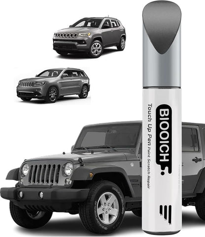 Touch Up Paint Pen Exact Color Match Car Chip and Scratch Repair (for Jeep, Sting Gray(PDN))