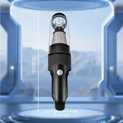1.1lbs Lightweight Cordless Handheld Vacuum, 5-in-1 Rechargeable Portable Car Vacuum Cleaner with Washable Filter & Multi-Nozzles, Powerful Pet Hair Remover for Home, Office & Car Detailing
