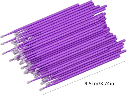 100Pcs Disposable Up Paint Micro Brush Applicator Sticks, Car Touch Up Paint Brush Tips, Detailing Car Products, Auto Exterior Care (Yellow)