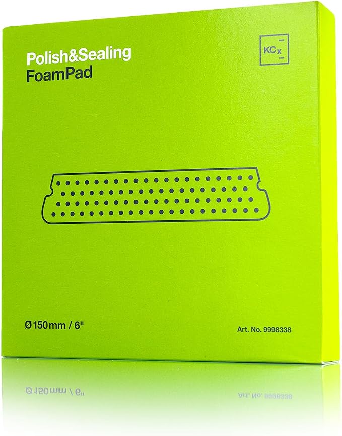 KOCHCHEMIE - Polish & Sealing Pad V2 - Extra-Fine Sponge for Evenly Applying Sealing Products; Low Torsion Forces & High Stability; Contours Easily (150mm x 23mm)