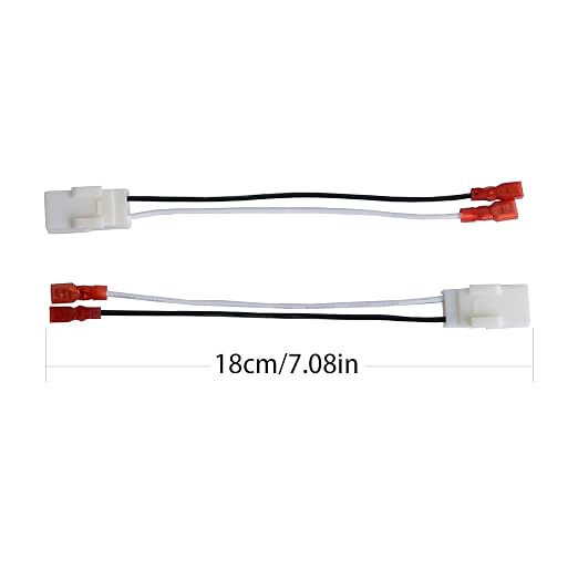 HSTECH 72-6514 2 X Pairs (4 Pack) Wire Cable Wiring Harness for Chrysler Dodge Vehicles Speakers Adapter Connector Adaptor Plug