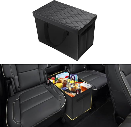 Mixsuper Liner Car Seat Organizer for Chevrolet Traverse 2018-2026, Console Organizer Backseat Box for Chevy Traverse, Dog Toy Box Storage Bin Kids Toys Baby Supplies Travel Accessories