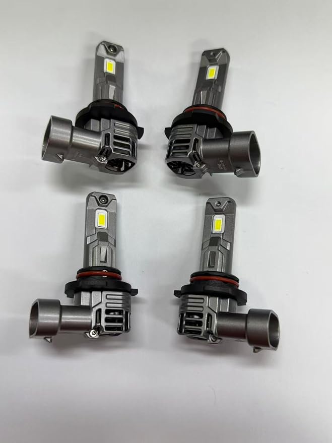 SEALIGHT 9005 9006 Bulbs with 80000LM Super Bright,6500K White Light, 1:1Mini Design Fog Light Bulbs,3 Mins Plug-N-Play, Pack of 4 9005 9006 Bulbs
