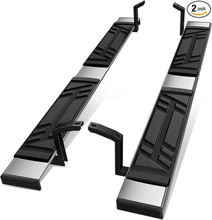 Auto Dynasty Running Boards Compatible with 2010-2024 Toyota 4Runner, Stainless Steel Side Step Rail Nerf Bars, 6.5" x 69" Step Bars, Polished Chrome