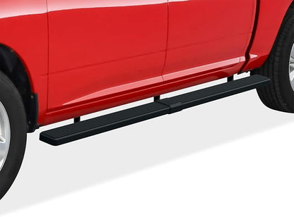 APS (Black Powder Coated 5 inches Wheel to Wheel) Stainless Steel Running Boards Nerf Bars Side Steps Compatible with Ram 1500 2009-2018 Crew Cab 5.5ft Short Bed & Ram 2500 3500 2010-2026