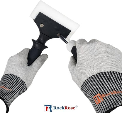 RockRose 8.8'' Reinforced Plastic Handle Tool: Ideal for Tint Films & Vinyl Wrap - Durable Ergonomic Multi-Purpose Non-Slip Grip for Safety Essential Addition to Your Toolbox 2PK