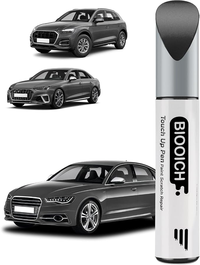 Touch Up Paint Pen Exact Color Match Car Chip and Scratch Repair (for Audi, Daytona Gray Pearl(LZ7S/6Y))