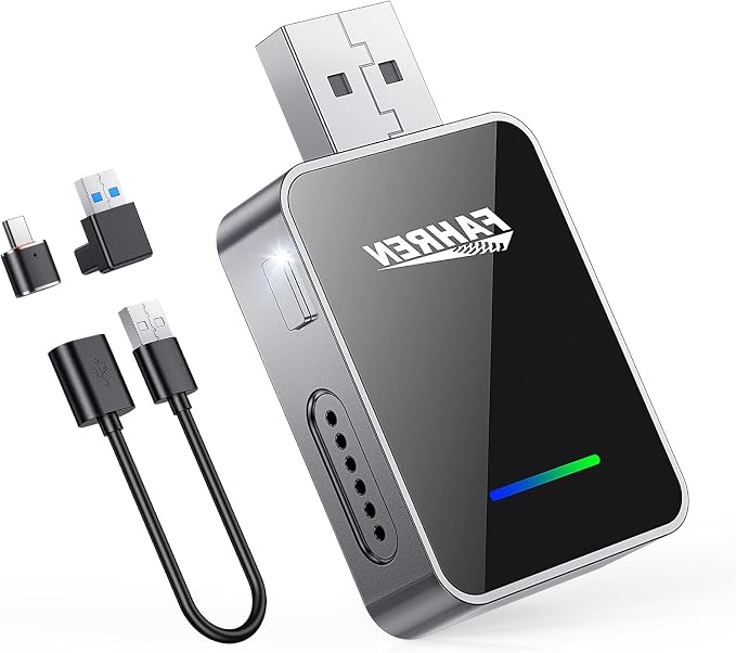 Wireless CarPlay Adapter for iPhone, A Thoughtful Upgrade for Your Drive – One-Touch User Switching, Fast & Stable Connection, Compatible with iOS 12 and Android 11, Converts Wired to Wireless