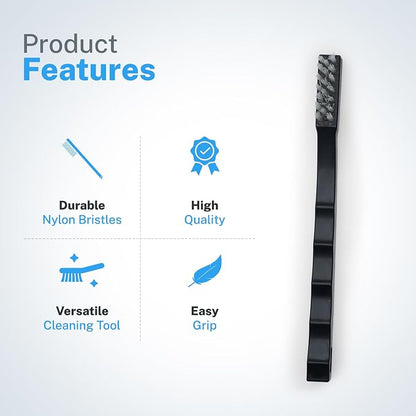 Nanoskin 6-Pack Toothbrush Style Brushes - Professional Detailing Brush Set, Car Interior and Upholstery Cleaning, Durable Nylon Bristles, Precision Automotive Cleaning, Essential Detailer's Toolkit