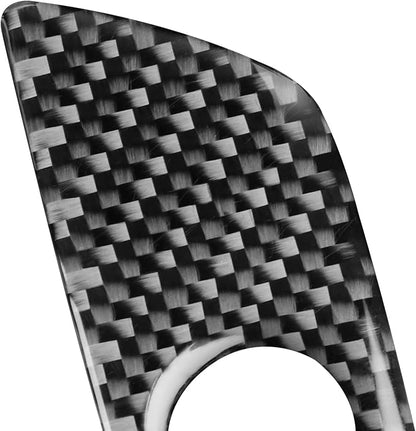 Real Premium Carbon Fiber Sticker Compatible with Audi A3 S3 RS3 8V 2013 2014 2015 2016 2017 2018 2019 Car Glove Box Storage Box Handle Switch Decor Trim Auto Interior Accessories Style A Black