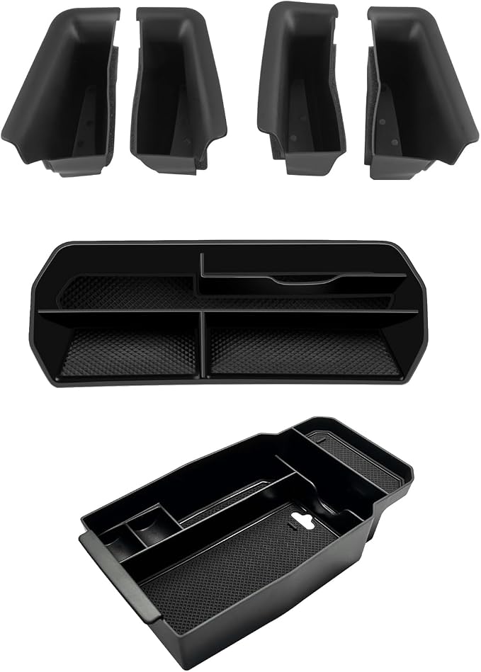 CDEFG 6Pcs for 2023 2024 2025 2026 Mazda CX-50 Center Console Organizer Tray for 2023 2024 2025 2026 Mazda CX-50 Hybrid Accessories Middle Console Storage Box Door Handle Pockets