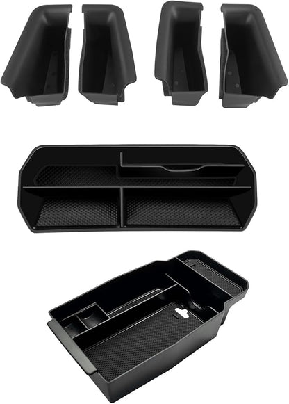 CDEFG 6Pcs for 2023 2024 2025 2026 Mazda CX-50 Center Console Organizer Tray for 2023 2024 2025 2026 Mazda CX-50 Hybrid Accessories Middle Console Storage Box Door Handle Pockets
