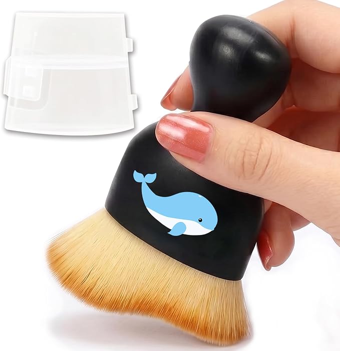 Dolphin Car Detailing Brush Soft Bristle Cars Interior Cleaning Brush,Automotive Dust Brushes with Protective Cover,for Vehicle Interior Gentle Detailing Care Dolphin Gifts for Women Men