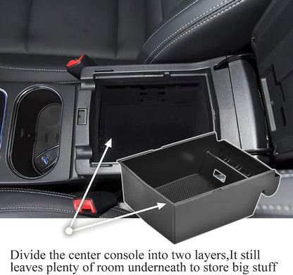 Center Console Organizer Compatible with Subaru Legacy Outback 2015 2016 2017 2018 2019 ABS Console Tray Armrest Storage Box Console Insert Organizer Glove Pallet