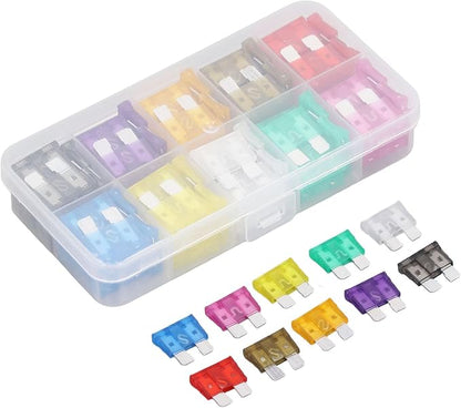 Sonew 10 Medium Car Assortment Set Kit, Quick Response, High Safety, Transparent Marking, Compact Size, For Car Power Supply Failure, Widely Used in Vehicles, Digital Camera, etc.