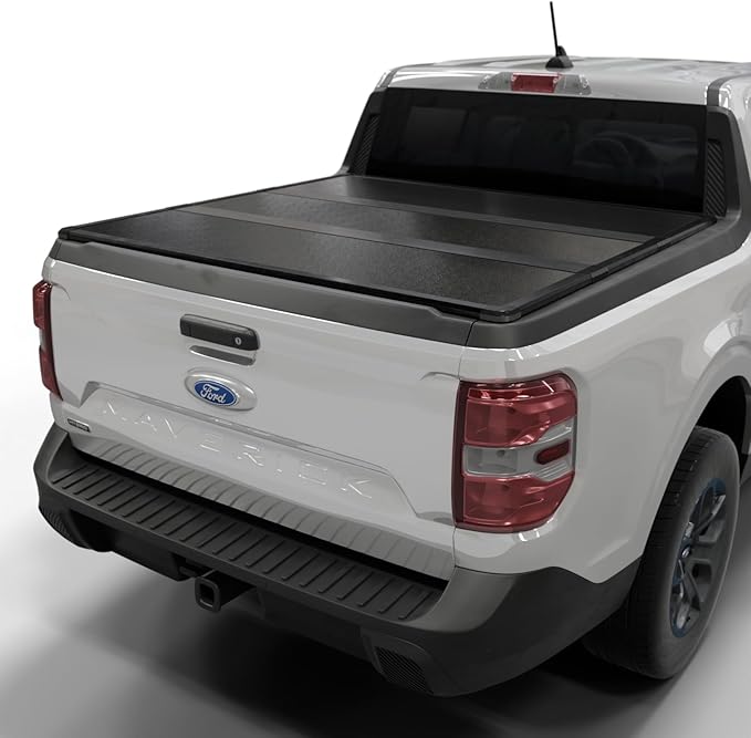 Toptiny Hard Folding Truck Bed Tonneau Cover|HTF037|Fits 2022-2026 Ford Maverick 4' 6" Bed (54.4")