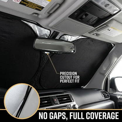 for Chevy Traverse 2018-2025 Sun Shade Windshield Cover - Custom Fit Traverse Accessories 2018-2024 2025 Sunshade Foldable UV Protection & Heat Shield Sun Visor Accessories