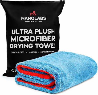 Microfiber Car Drying Towel Extra Large 24x36 – 1400GSM Ultra Plush Dual Sided, Scratch Free Streak Free Absorbent Car Wash Towel for Cars Trucks SUVs
