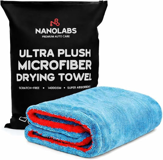 Microfiber Car Drying Towel Extra Large 24x36 – 1400GSM Ultra Plush Dual Sided, Scratch Free Streak Free Absorbent Car Wash Towel for Cars Trucks SUVs