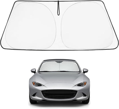 Proadsy 2026 Upgrade Front Windshield Sun Shade Foldable Sunshade Protector Custom Fit MX-5 Miata Convertible 2016-2026 MX5 Accessories