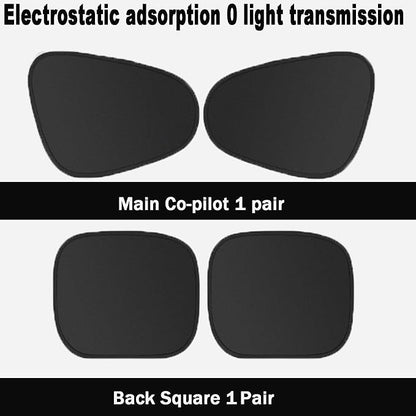 Car Window Sun Shade 4 Pack, Static Cling Side Window Sunshade, UV Protection Privacy Cover, Universal Fit for Car SUV Truck