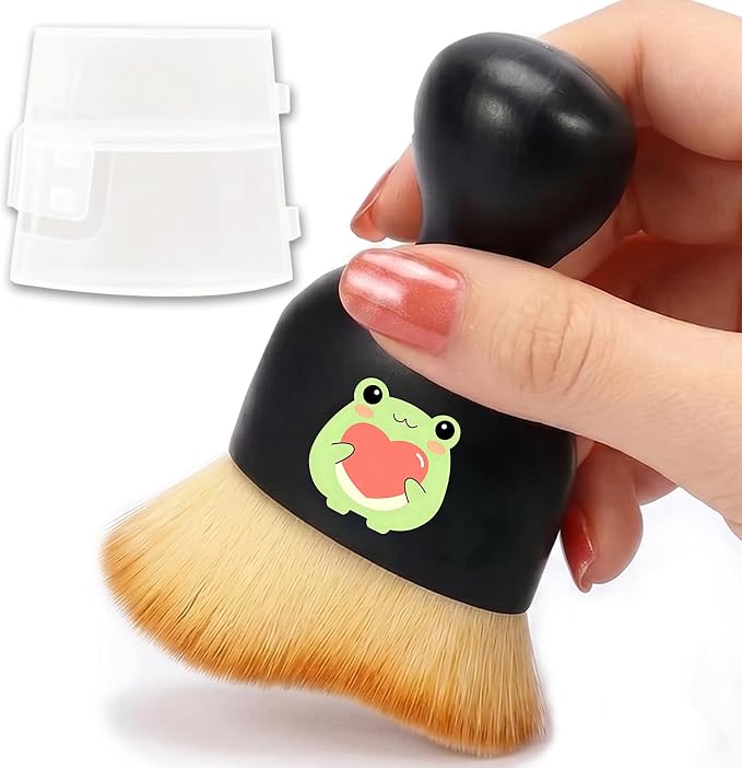 Frog Car Detailing Brush Soft Bristle Cars Interior Cleaning Brush,Automotive Dust Brushes with Protective Cover,for Vehicle Gentle Detailing Care Love Frog Gifts for Women Men