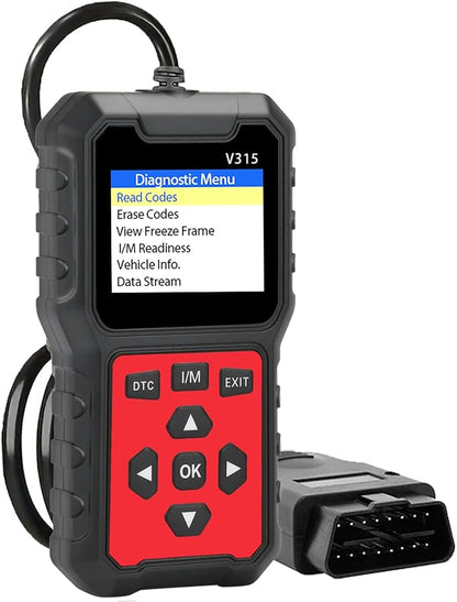 V315 OBD2 Diagnostic Diagnostic Tool Tool, Code Reader, Engine Light Diagnostic Tool, Battery Voltage Tester, for OBD2 Cars & Trucks Since 1996