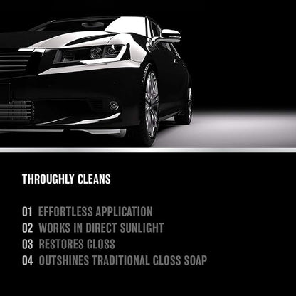 Car Wash & Gloss Soap - Car Wash Soap Shampoo for Bucket Washing or Foam Cannon Hand Wash - Car Detailing Products, Cleaning Supplies and Auto Care Accessories