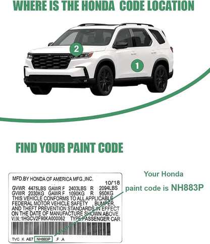 Solar Silver Metallic(NH-932M) Touch Up Paint Pen for Honda,Car Paint Scratch Repair Pen Quick and Easy Fix Auto Paint Scratch