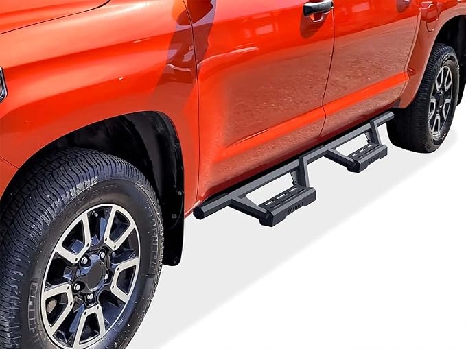 APS Drop Steps Running Boards Compatible with Toyota Tundra 2007-2021 CrewMax | Stainless Steel Side Steps Nerf Bars | Anti-Slip | 500lbs Capacity | 5-Year Warranty