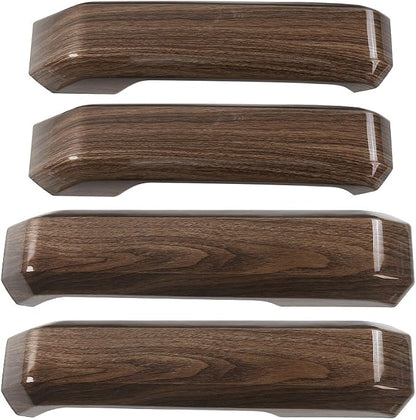 Voodonala Wood Grain Inner Door Handle Covers Trim for Ford F150 2015 2016 2017 2018 2019 2020 (ABS,4Pcs/Set)
