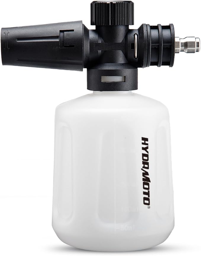 Foam Cannon for Pressure Washer, Adjustable Snow Foam Blaster with 1/4" Quick Connector, 0.11 Gallon(400ml) Foam Bottle for Car Wash, Electric Pressure Washer Accessories