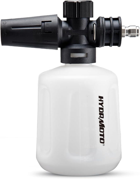 Foam Cannon for Pressure Washer, Adjustable Snow Foam Blaster with 1/4" Quick Connector, 0.11 Gallon(400ml) Foam Bottle for Car Wash, Electric Pressure Washer Accessories
