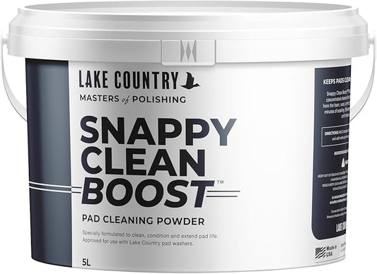 Snappy Cleaner Powder - Concentrated Pad Cleaning Powder Formula for Foam, Wool & Microfiber Pads. Removes wax and polish residue and extends pad life. 11lbs. (5 Liter)