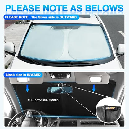 KUST Windshield Sun Shade for Subaru Forester 2014-2018 Sunshade Window Sun Visor Protector Foldable Blocks UV Rays Keep Your Car Cool