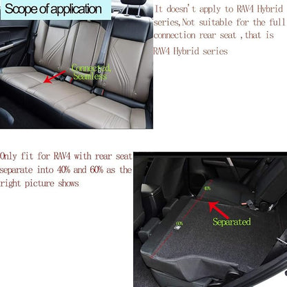 EKR Rav4 Seat Covers Custom Fit for Toyota Rav4 XLE,Platinum,Limited 2013-2018 & SE 2016-2018, Leather Car Seat Cover Full Set for SUV,Faux Leather(Black)