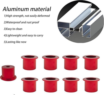 Aluminum Freedom Panel Latch Trim Kit for 2021-2025 Bronco Interior Removal Handle Accessories Only fit 4Door Hardtop Roof 9Pcs Red