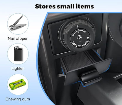 Storage Drawer Tray Fit for 2015-2020 Ford F150 Center Console Organizer Drawer Box Hidden Storage Coins Small Items for Ford f150 Accessories ABS Material|Easy to Install